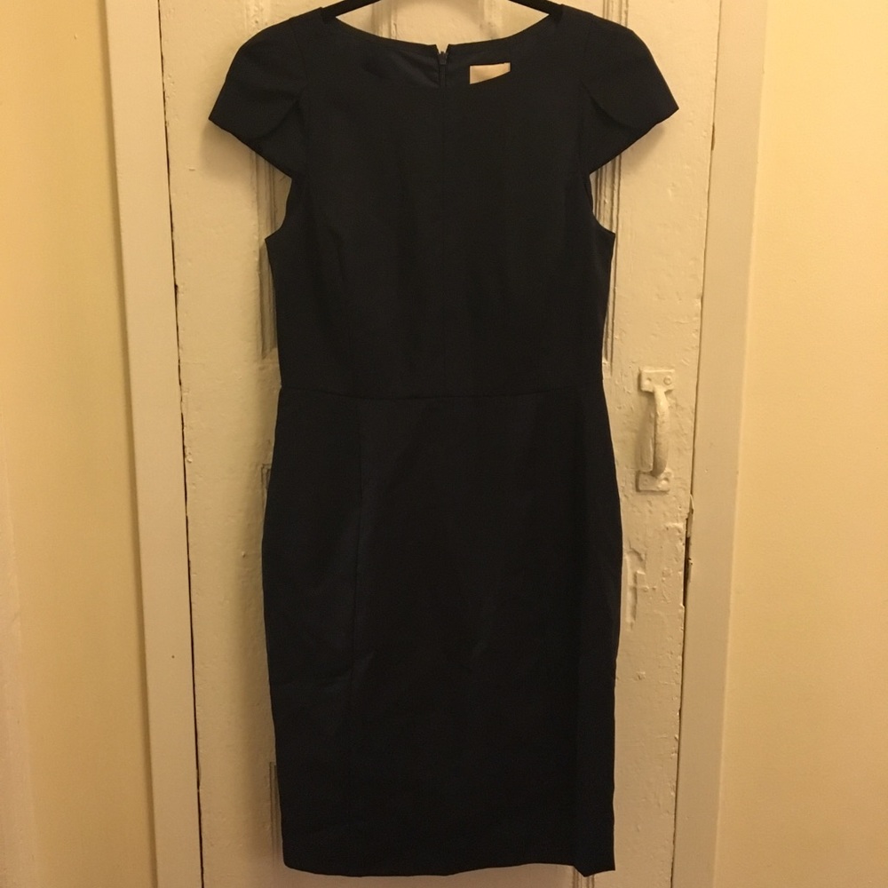 Navy J. Crew Factory Suit Dress